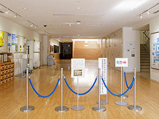 The front entrance hall of the Administration Building