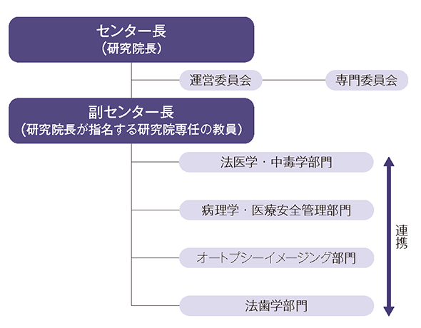 死因究明教育研究センター 組織